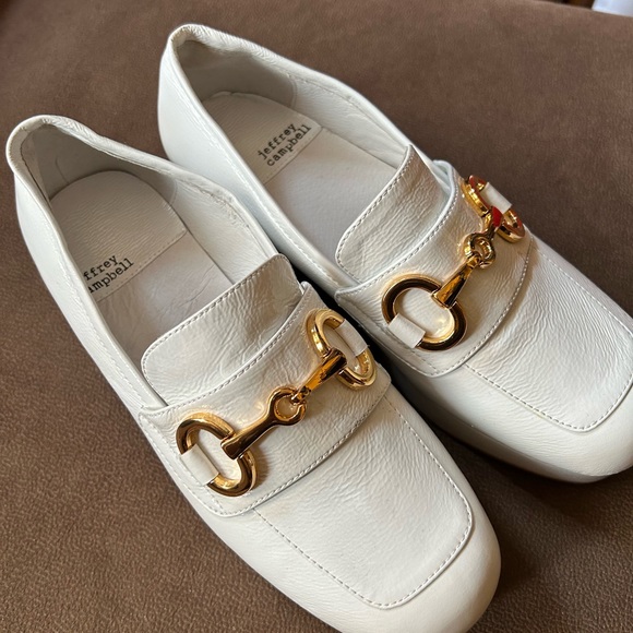 Jeffrey Campbell Horsebit white shoes 💐NWOT - Picture 3 of 4